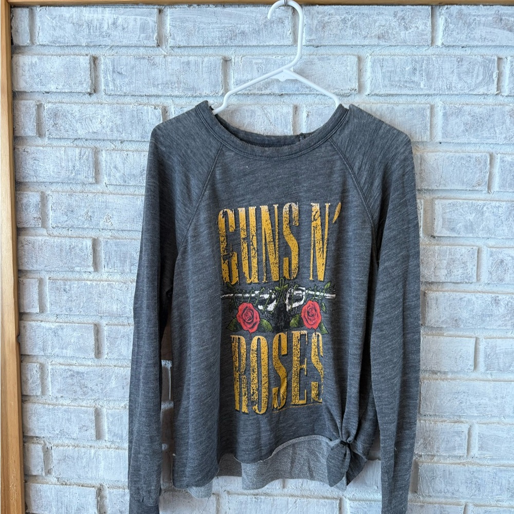 Guns N' Roses Graphic Long Sleeve Tee - Gray